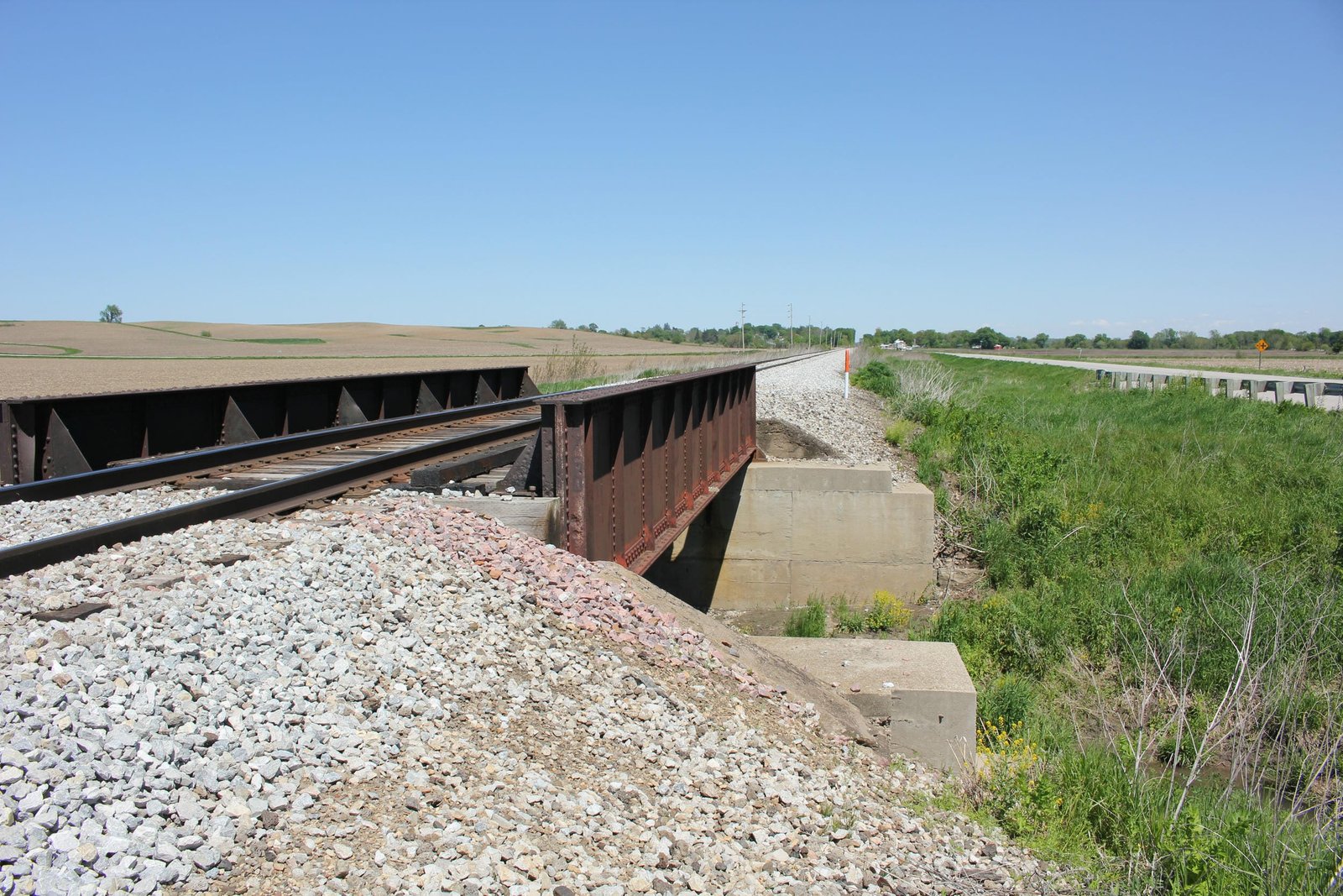 Looking east